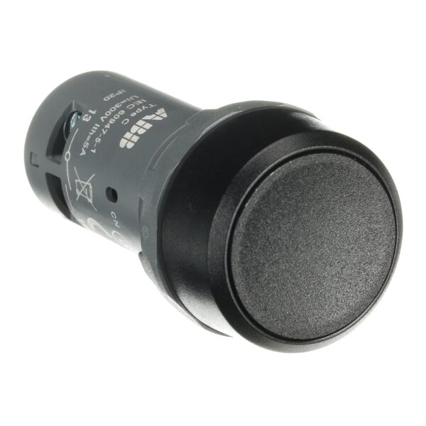 ABB CP1-10B-11 TIPKALO, RAVNA TIPKA S POVRATOM, 1NO+1NC, CRNA