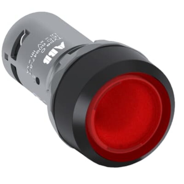 ABB CP1-11R -01 SVIJETLEĆE TIPKALO, RAVNA TIPKA S POVRATOM, 24V AC/DC, 1NC, CRVENA