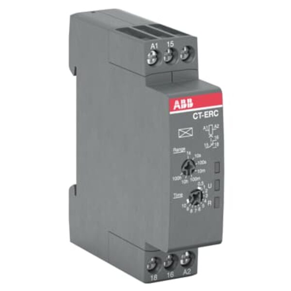 ABB CT-ERC.12 VREMENSKI RELEJ KAŠNJENJE UKLOPA, 1C/O, 24-48V DC/24-240V